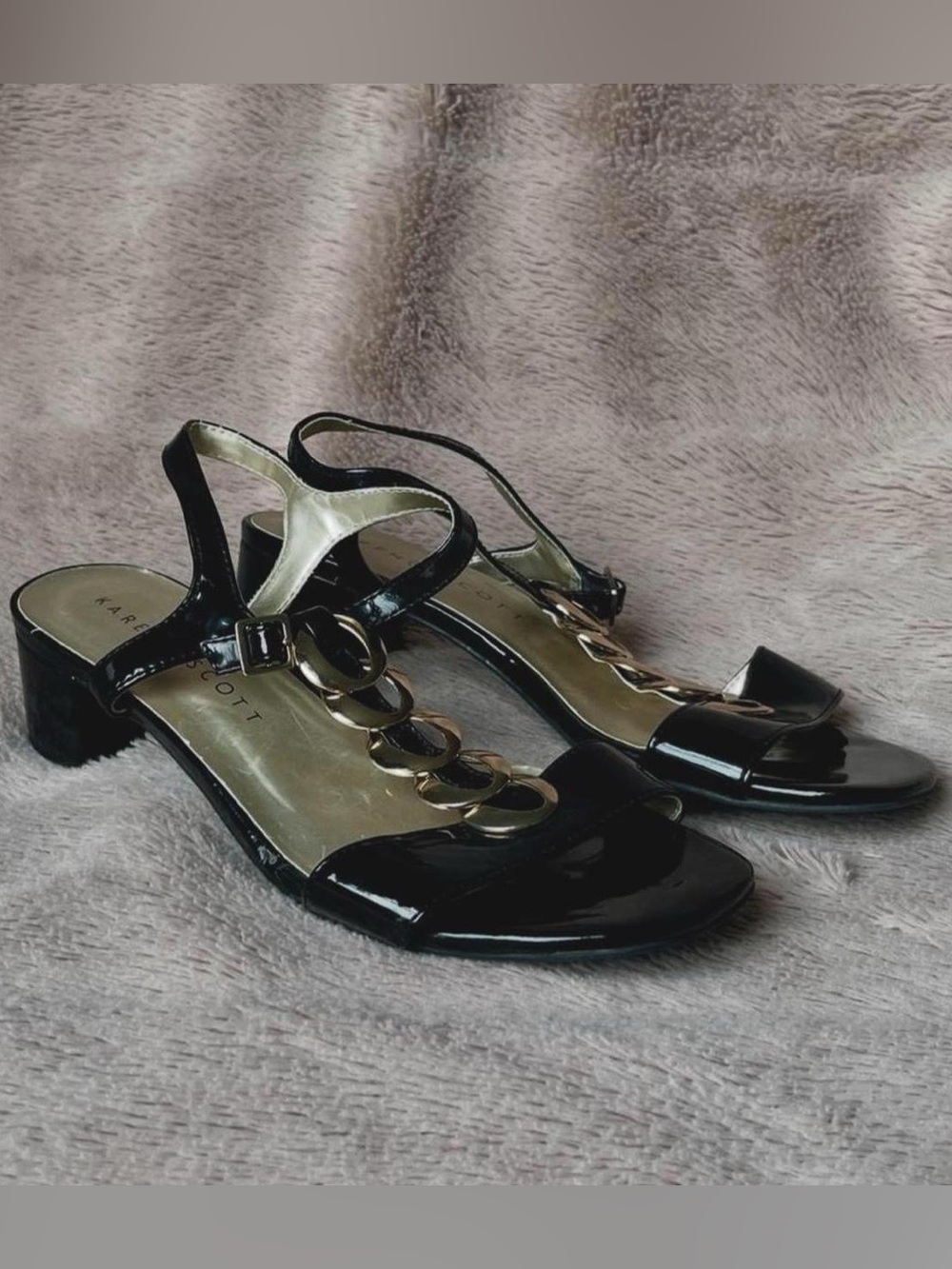 Size 8 Black Karen Scott Strappy Sandals